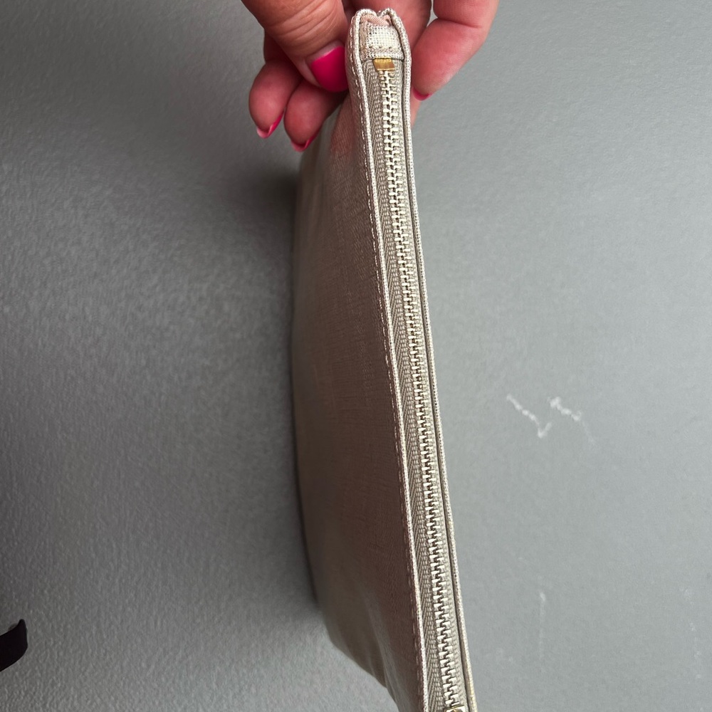 MZ WALLACE NEW METALIC GOLD COSMETICS POUCH - Picture 12 of 13
